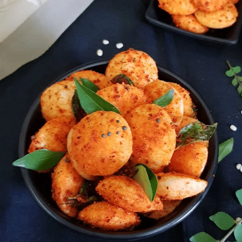 Crisp idli fry made from leftover Goodli idlis